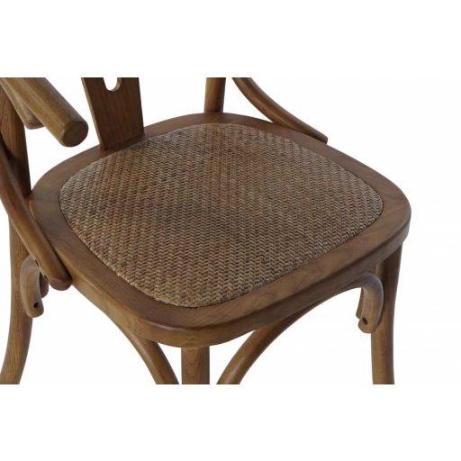 Szék szilfa rattan 56x50x76 barna