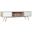 Szekrény tv-s mdf fém 160x40x50 fehér