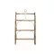 Polc falra rattan 62x14,5x107 3 polcos természetes