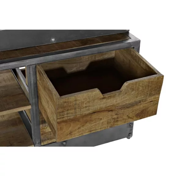 Polc fa újrahasznosított 160x45x220 lépcsős