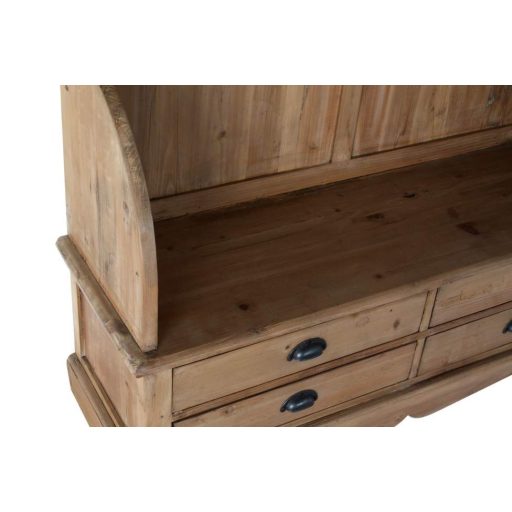 Előszobaszekrény fa tükör 125x40x200