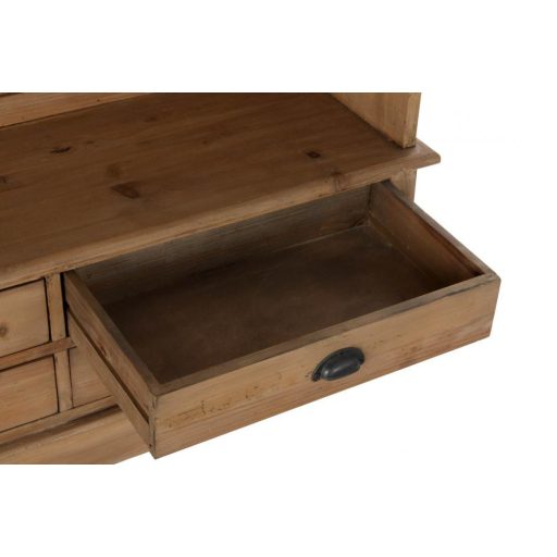 Előszobaszekrény fa tükör 125x40x200