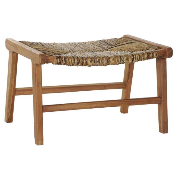 Kispad teakfa fonott 65x47x40 természetes