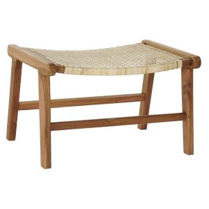 Kispad teakfa rattan 65x47x40 természetes