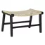 Kispad teakfa rattan 65x47x40 fekete