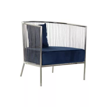 Fotel acél poliészter 66x69x70 kék tengeri