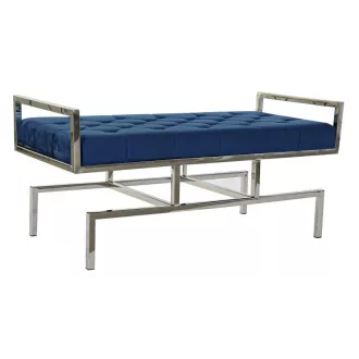 Kispad acél poliészter 97x44x46 bársony