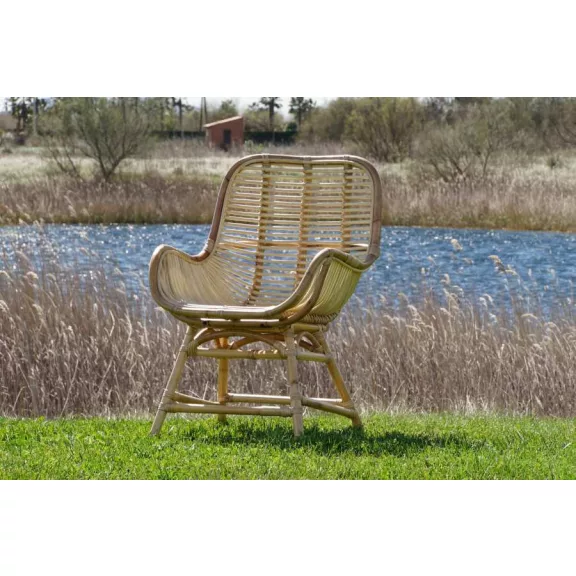 Szék rattan 62x65x90 természetes