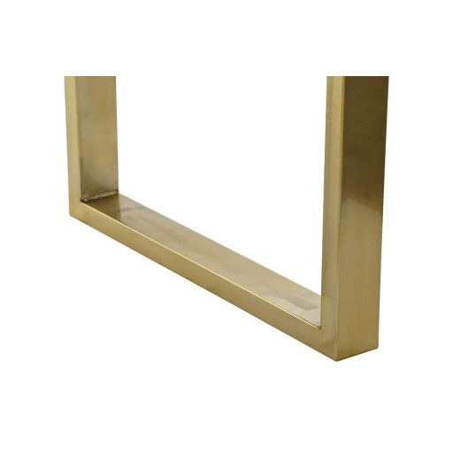 Asztal ebédlő fa fém 180x89x75 barna sötét