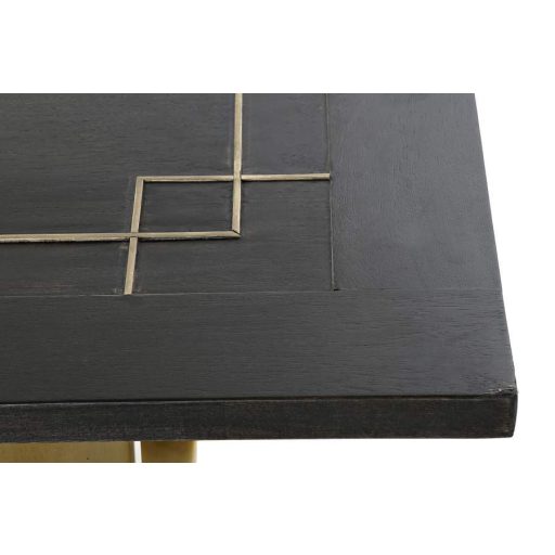 Asztal ebédlő fa fém 180x89x75 barna sötét