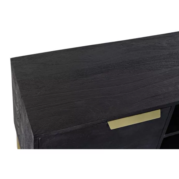 Szekrény tv-s fa fém 147x38x50