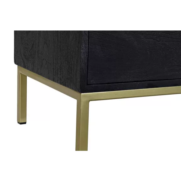 Szekrény tv-s fa fém 147x38x50