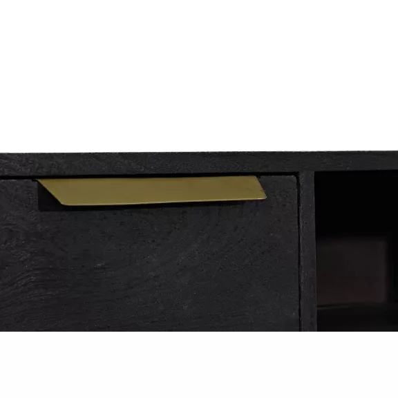 Szekrény tv-s fa fém 147x38x50