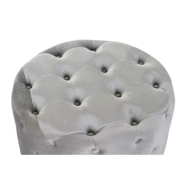 Lábtartó szett 2db-os velvet 80x80x42 bársony szürke