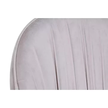 Szék velvet fém 60x60x87 aranyozott rózsaszín