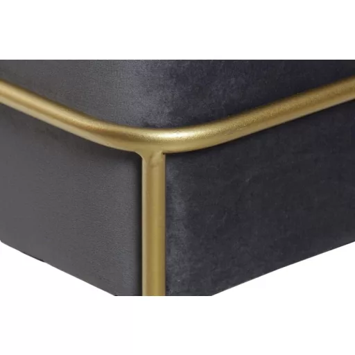 Kispad poliészter fém 80x80x47 bársony