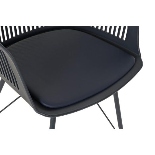 Szék pp fém 56x53x81 matt kék