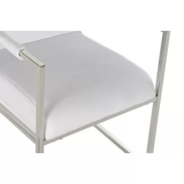 Szék fém poliészter 75x57x92 szürke