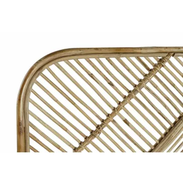 Ágytámla rattan 178x4x128 természetes