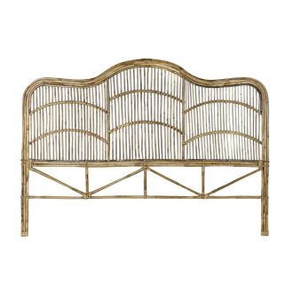 Ágytámla rattan 178x4x128 természetes
