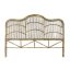 Ágytámla rattan 178x4x128 természetes