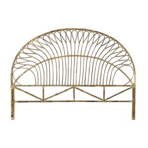 Ágytámla rattan 178x4x128 természetes