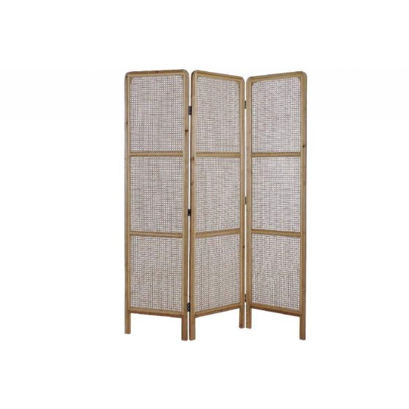 Paraván rattan 135x2x180 természetes barna