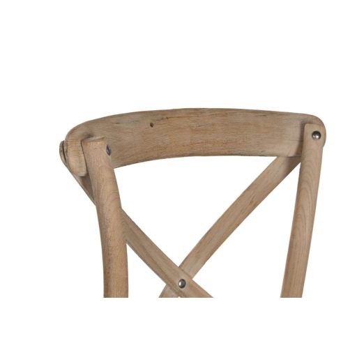 Szék rubberwood poliészter 44x42x88 crossback