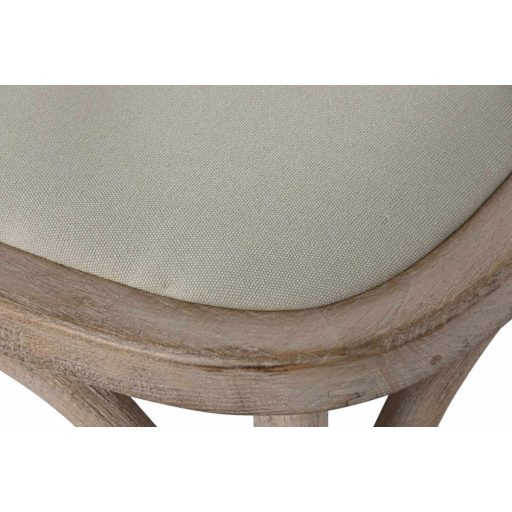 Szék rubberwood poliészter 44x42x88 crossback