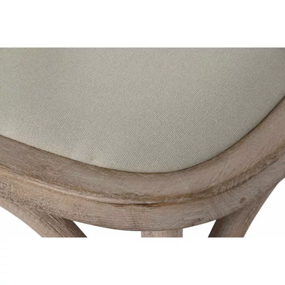 Szék rubberwood poliészter 44x42x88 crossback