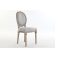 Szék rubberwood vászon 48x46x96 szürke