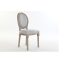 Szék rubberwood vászon 48x46x96 szürke