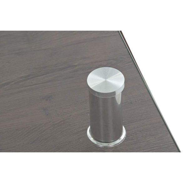 Kávézó asztal mdf üveg 80x60x38