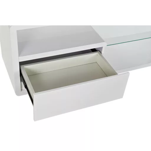 Tv-s bútor mdf üveg 140x40x50 fehér