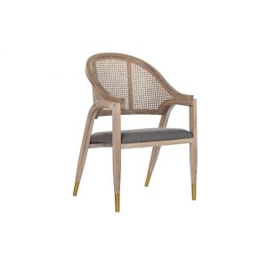 Szék fenyő rattan 59x55x88 szürke