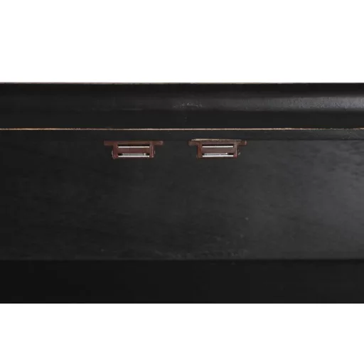 Bútor nyárfa fém 180x50x90 fekete