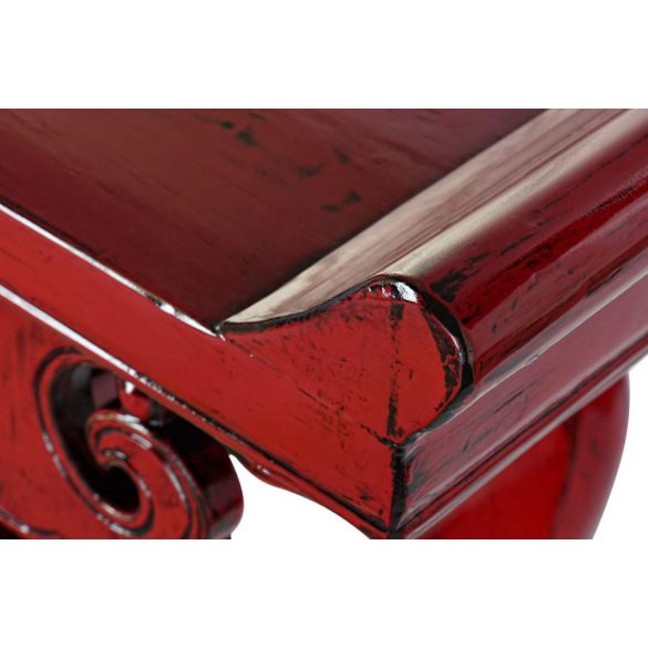 Konzol szilfa fém 135x37x89 3 fiókos piros