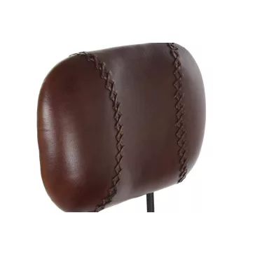 Bárszék fém bőr 45x46x118 barna