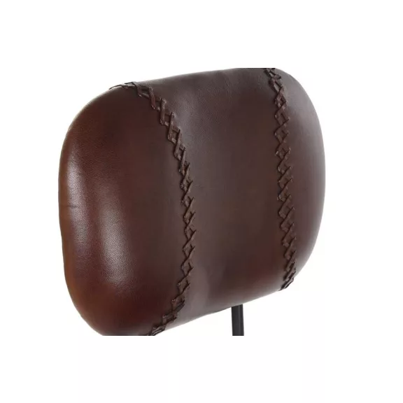 Bárszék fém bőr 45x46x118 barna