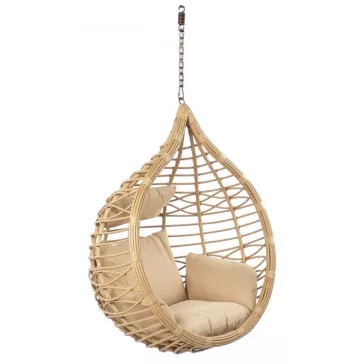 Fotel rattan szintetikus 100x70x125 felakasztható