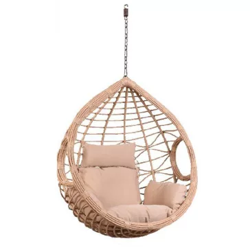 Fotel rattan szintetikus fém 105x75x105 felakasztható