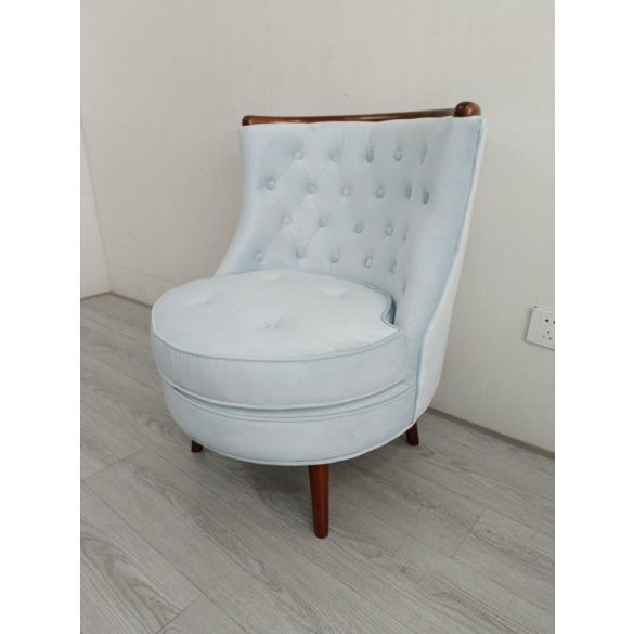 Fotel poliészter fa 65x69x80 kék