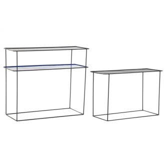 Konzol fém 80x27x65 kék tengeri