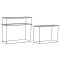 Konzol fém 80x27x65 kék tengeri