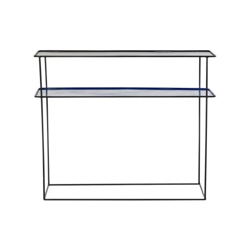 Konzol fém 80x27x65 kék tengeri