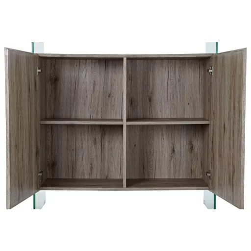 Bútor üveg mdf 120x44x120