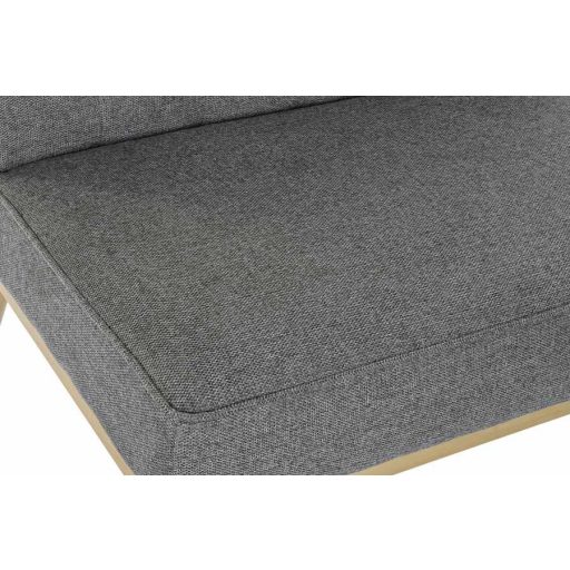 Fotel vászon fa 80x66x72 capitone kék tengeri