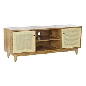 Szekrény tv-s fenyő rattan 140x38x53 barna