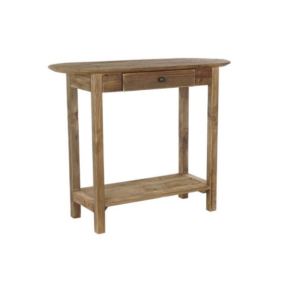 Konzol fa újrahasznosított 95x35x76 természetes
