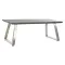 Asztal kávés mdf fém 120x60x44 fekete